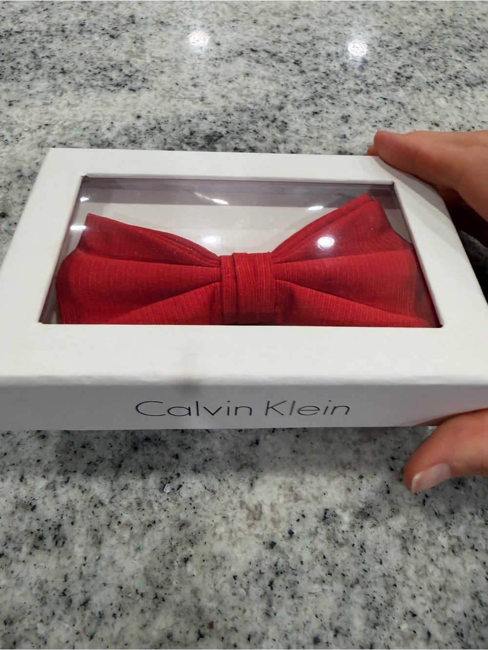 Calvin Klein Red Men's Bow Tie